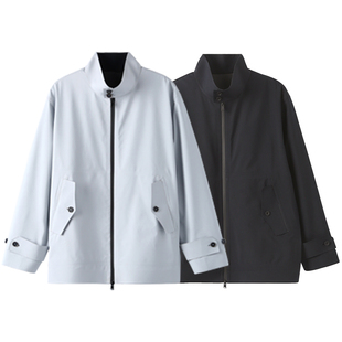 INTERPLAY 防风雨全压胶机能哈灵顿夹克