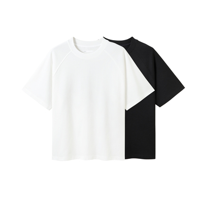 INTERPLAY 三醋酸宽松插肩短袖T恤