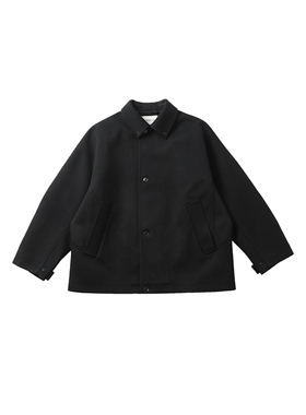 INTERPLAY 复合面料粗坑条纹斜纹短款大衣