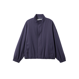 INTERPLAY 精纺羊毛极简短款夹克