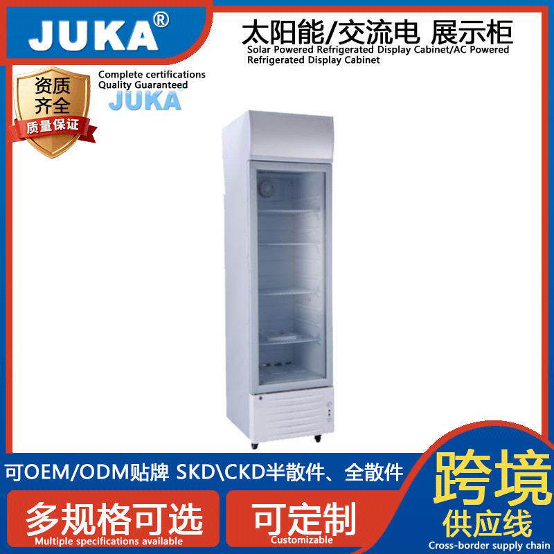 太阳能冷藏展示柜DC12/24V冰箱冷柜外贸出口冰柜制冷绿色节能