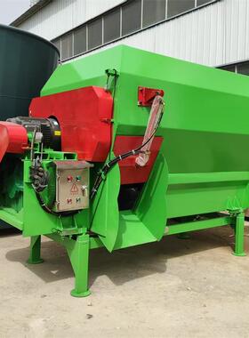 9方单轴tmr饲料混合机全日粮混合制备机TMR称重粉碎搅拌机