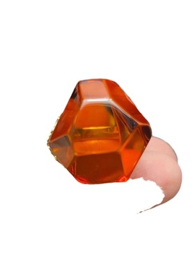 欧洲 血珀红色琥珀戒指女款手环 礼物 异形切割 配饰