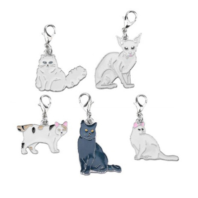 新品新款宠物猫牌挂件波斯猫蓝猫挂坠无尾宠物饰品创意饰品新品