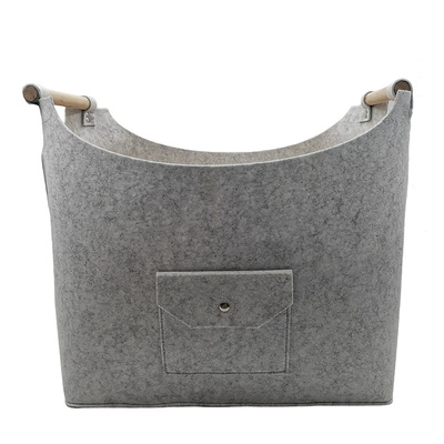 毛毡收纳袋零食玩具杂物毛毡收纳筐家居脏衣收纳加lo