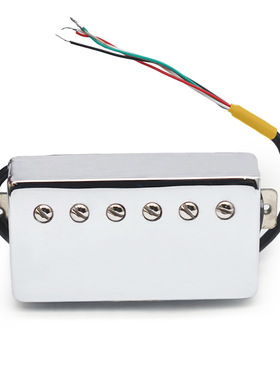 LP电吉他双线圈拾音器alnico2铝镍钴磁铁铜壳拾音器切单白铜底板