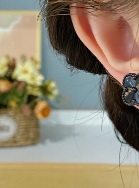 新款四叶草幸运五花手链女轻奢时尚仙女风耳环戒指高级感项链套装