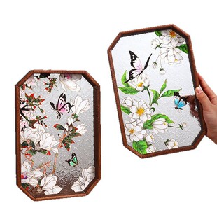 教师节手工diy非遗掐丝珐琅画景泰蓝玻璃茶盘团建暖场活动礼物