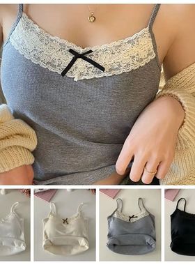 V-neck suspenders and sleeveless vests   V领打底吊带无袖背心