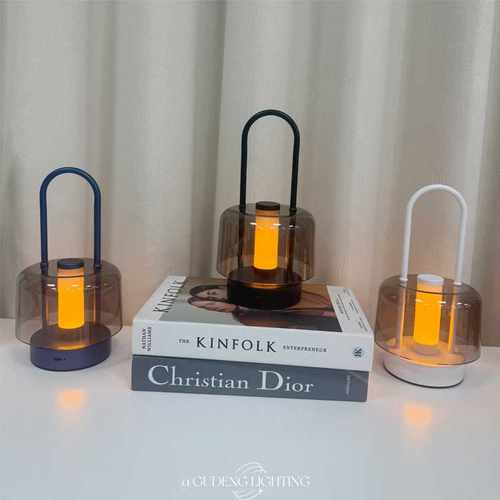 亚马逊网红ins手提触摸夜灯居家户外露营便携式美式装饰台灯