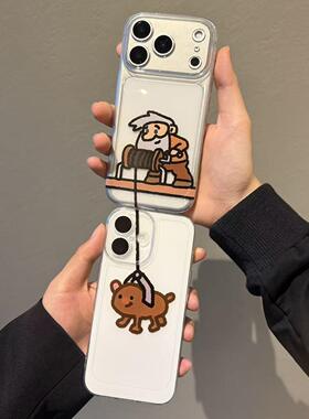 适用IPone17/16ProMax卡通黄金矿工手机壳小米17ProMax小众华为Pura80/Mate80防摔Reno15软红米K90/80保护套