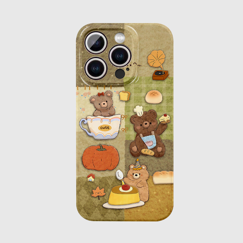 适用iPhone17/16promax可爱蛋糕小熊菲林手机壳小米17/15pro新款华为pura80/70情侣nova14个性vivos30保护套,3C数码配件,手机保护套/壳,淘宝优惠券,粉丝福利购,淘宝优惠卷