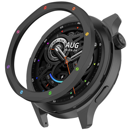 适用小米watchs4/S3金属手表表圈外圈保护壳watch s3 esim运动s3表环刻度替换WatchS4旋转表盘圈防摔新款配件