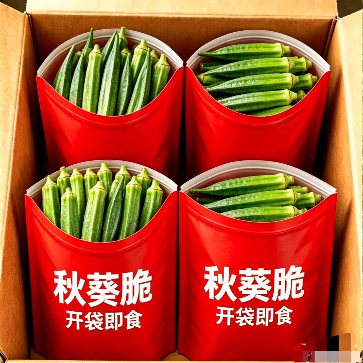 秋葵干秋葵脆即食脱水蔬菜干果蔬脆片休闲小零食袋装