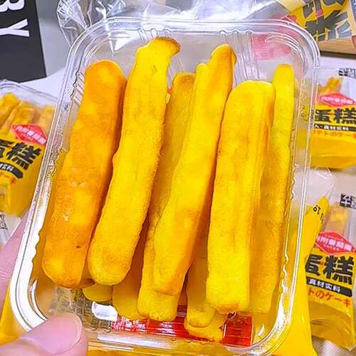 薯条蛋糕儿童薯条早餐小吃蛋糕面包休闲零食点心健康营养代餐30包
