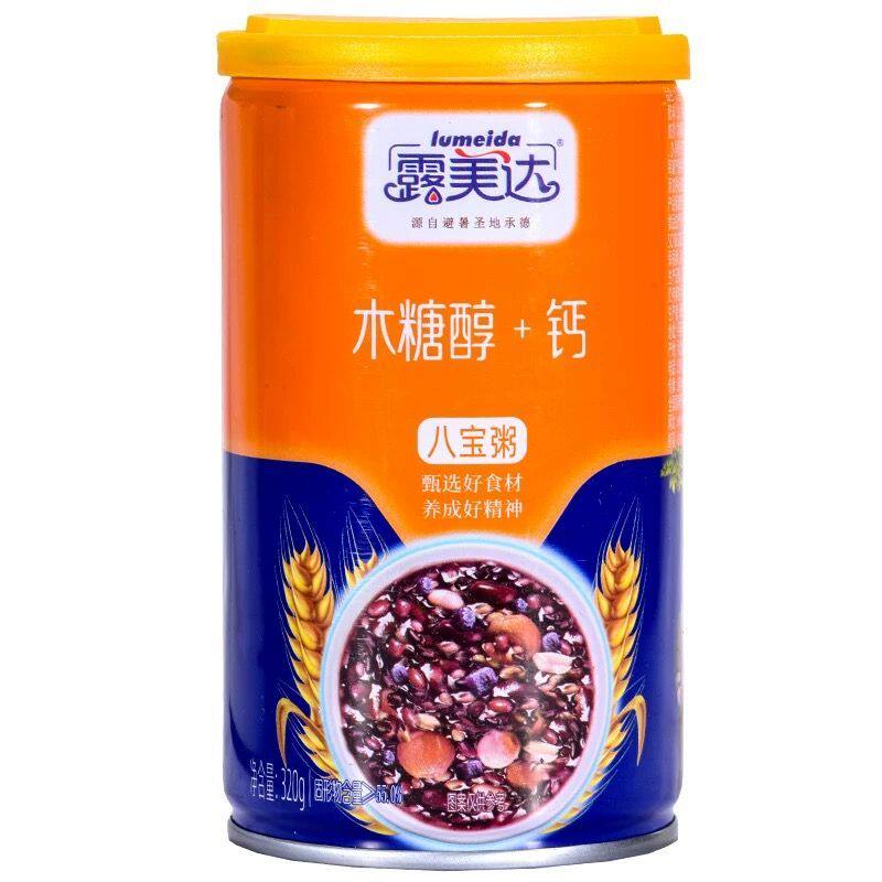 木糖醇加钙糖尿人主食杏仁八宝粥粗粮代餐罐装速食粥正品无添加