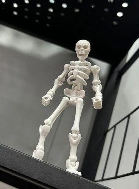 骷髅兵人仔关节骨节可动人偶玩具