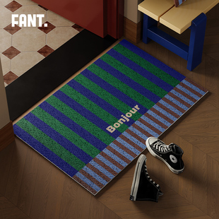 柯布印象中古风丝圈地垫入户门垫进门2025新款高级感门口防滑脚垫