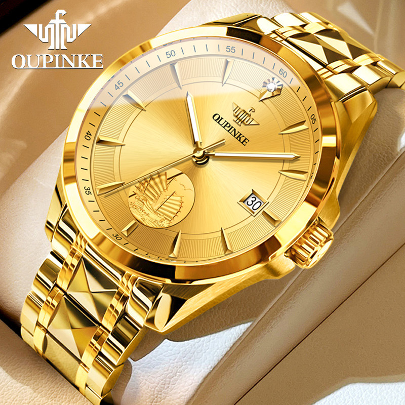 瑞士认证正品名牌真钻男士手表男款机械表全自动进口机芯防水男表