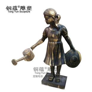 定制铸铜校园人物雕塑定制校园名人雕像伟人铜像校园读书人铜摆件