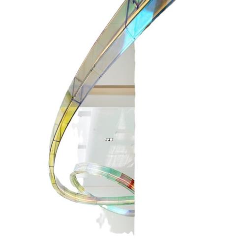 异形琉璃酒店工程灯大厅大堂异形琉璃灯办公楼软装设计吊灯