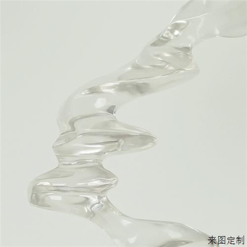 透明树脂摆件雕塑家居饰品餐厅会所装饰抽象工艺品酒店摆件图片