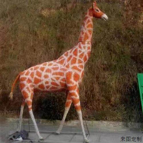 绿雕工艺品稻草人工艺品草编编织稻草工艺品大型仿真植物绿雕雕塑