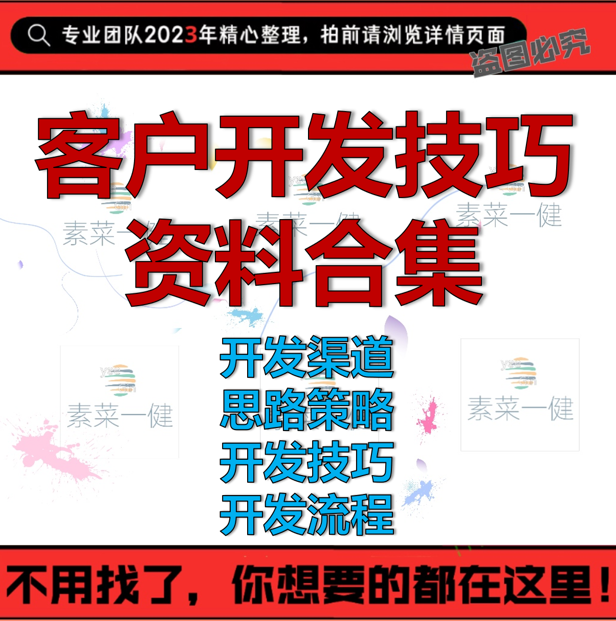 各行业大客户开发技巧与流程资料开发新客服渠道计划方案思路决策