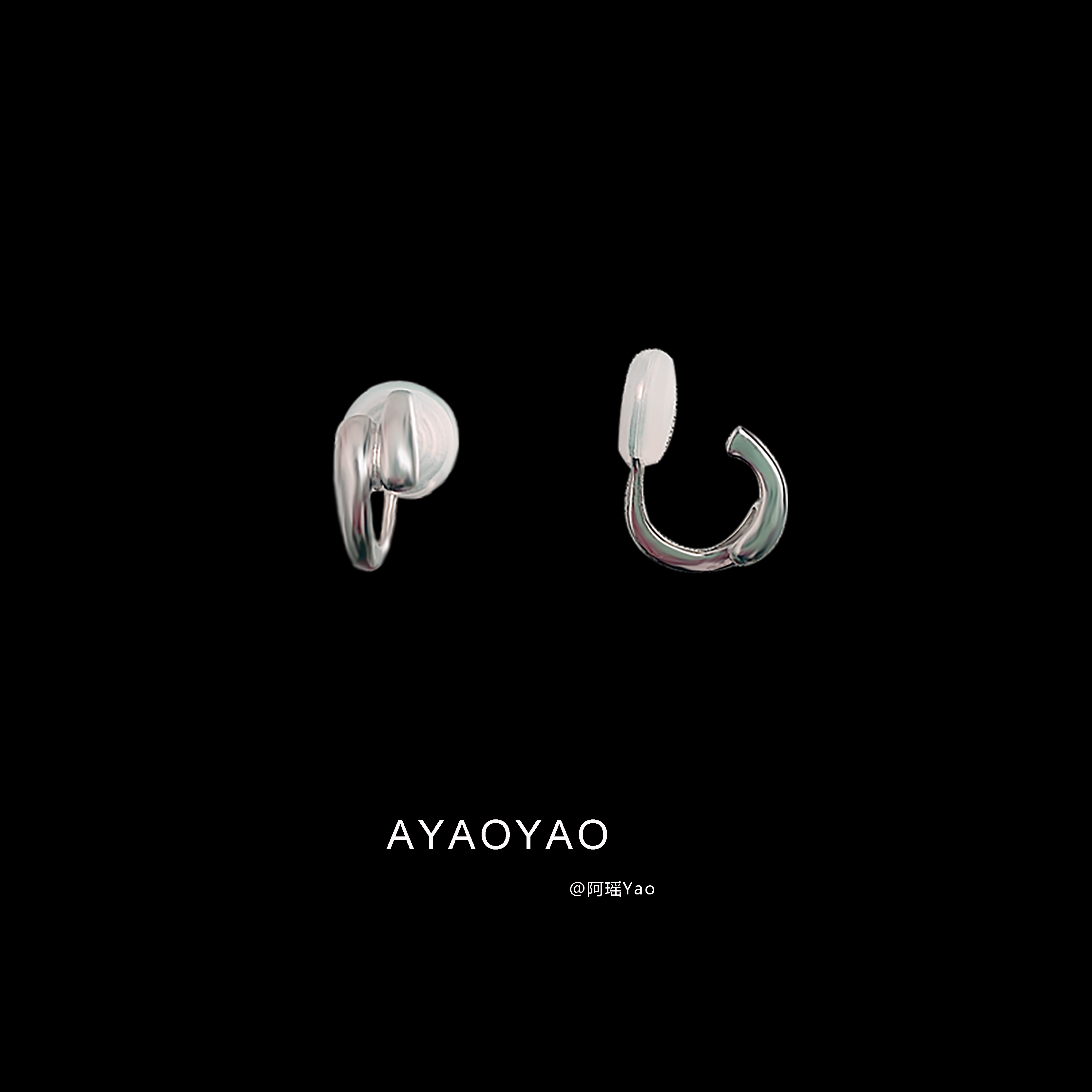 幾何啞金耳圈耳環女蚊香盤耳夾