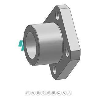 嵌入式法兰直线轴承LHIFR LHIRW6 8 10 12 16 20 25 30 35 40 50