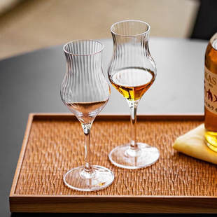 行业高品质闻香杯 日式威士忌酒杯竖纹闻香杯单一纯麦木村品酒杯