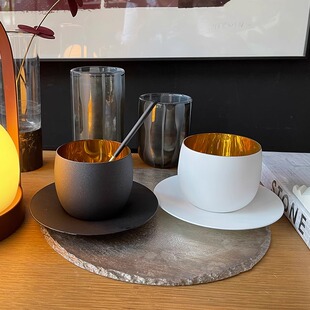 轻奢玻璃拿铁杯牛奶杯 个性 德国进口高档咖啡杯意式 拉花杯套装