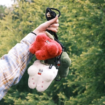 啰嘎LOGALOGA创意新款毛绒包包