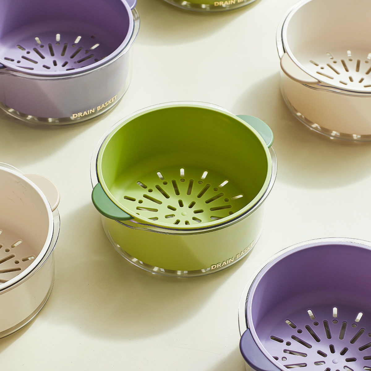 厨房用品双层洗菜篮滤水篮多功能加厚沥水盆水果盘洗菜盆塑料家用,餐饮具,洗菜盆/沥水篮/漏水筛,淘宝优惠券,粉丝福利购,淘宝优惠卷