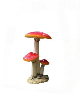 户外园林景观仿真蘑菇幼儿园卡通雕塑公园庭院装饰精致玻璃钢摆件