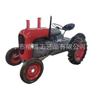 定制手扶拖拉机模型老式 犁地翻土农用旋耕机拖拉机摆件