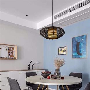 一件代发吊灯东南亚风格 藤编客厅餐厅茶室禅意藤艺吊灯可定制