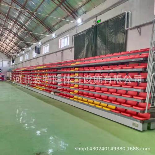 厂家 观众看台座椅户外 体育馆折叠椅 台式抽拉伸缩看台软包座椅