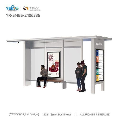 Wholesale Price Bus Shelter Urban Bus Stop with Lightbox