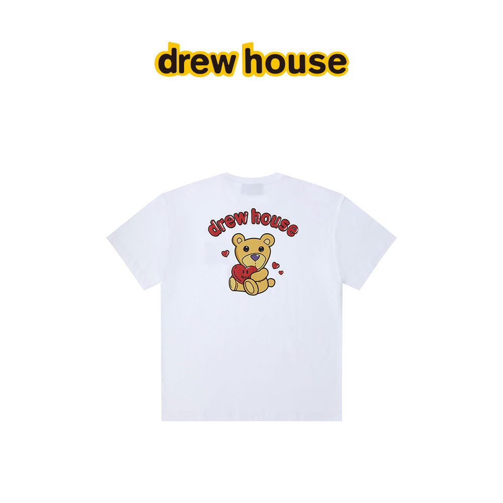 drew house 爱心熊图案纯棉短袖T恤26夏季新品情侣同款