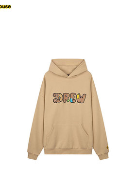 drew house theodore小熊字体宽松连帽卫衣 25年夏季新品男女同款