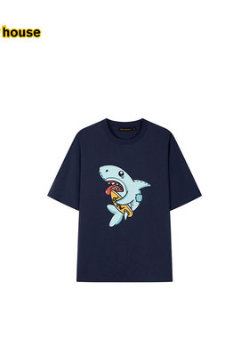 drew house figment冲浪鲨鱼短袖T恤25夏季新款男女同款