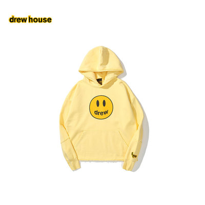 drewhouse笑脸连帽拼接卫衣