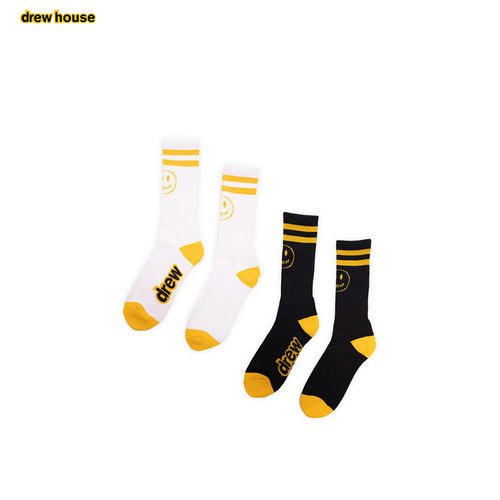 mascot条纹笑脸袜子2双装