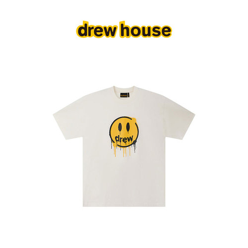 drewhouse纯棉泼墨笑脸T恤