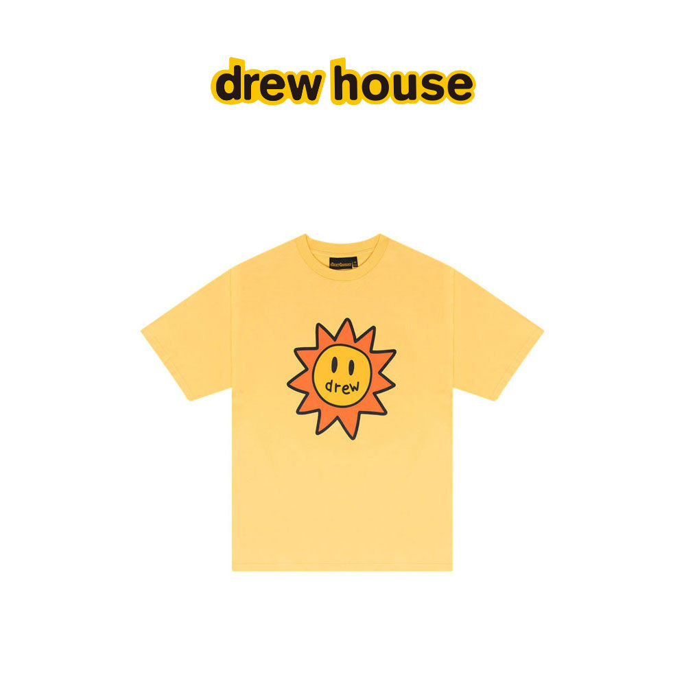 drew house sonny太阳印花图案短袖T恤纯棉男女同款多色