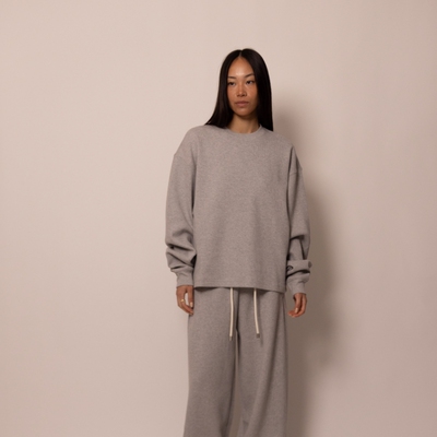 drew house basics素感华夫格长袖T恤25新品男女同款