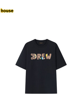 drew house theodore小熊字体短袖T恤25夏季新款男女同款