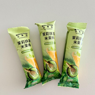 沃集鲜茉莉抹茶米果棒可可夹心糙米棒巧克力能量棒下午茶膨化零食