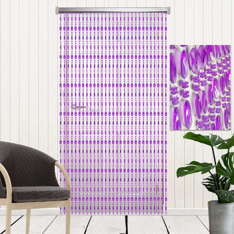 门帘珠帘塑料水晶防蚊蝇卫生间家用帘子帘客厅卧室帘隔断装饰玄关